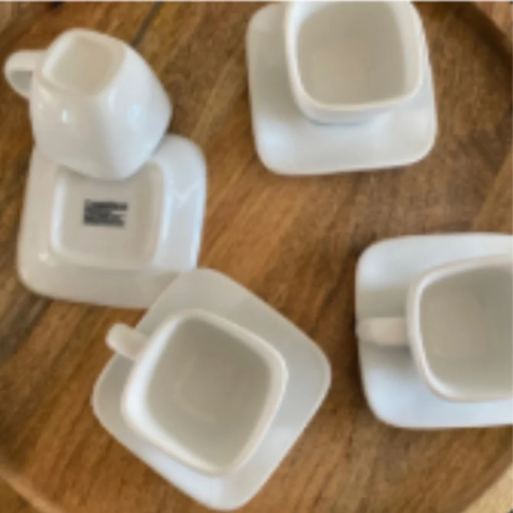Crate & Barrel Cappuccino Set